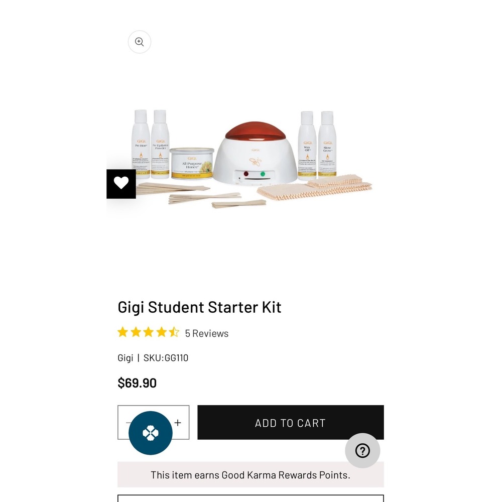 GiGi Mini Pro Kit Professional Hair Removal Starter Set Wax Warmer 0250